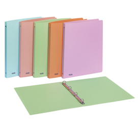 RACCOGLITORE PASTEL - PPL - DORSO 1,5 CM - 22X30 CM - 4 ANELLI 15 MM - ROSA - FAVORIT 86337