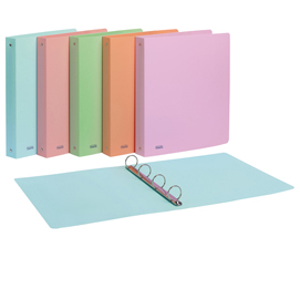 RACCOGLITORE PASTEL - PPL - 22X30 CM - DORSO 3 CM - 4 ANELLI 30 MM - AZZURRO - FAVORIT 86329