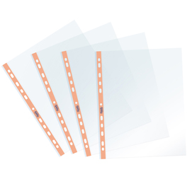 BUSTE FORATE PSTEL - C/ BANDA - 22 X 30 CM - ARANCIO - FAVORIT - CONF. 25 PEZZI 94521