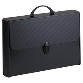 VALIGETTA POLIONDA TOTAL BLACK - 28 X 43 CM - DORSO RIGIDO 8,5 CM - PPL - NERO - FAVORIT 99738
