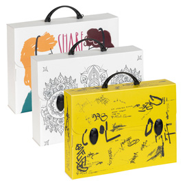 VALIGETTA POLIONDA SMART - 27 X 37,5 CM - DORSO 8 CM - FANTASIE ASSORTITE - FAVORIT 99742