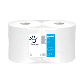 CARTA IGIENICA MAXI JUMBO - 9,5 CM X 304 M - DIAMETRO 27 CM - GOFFRATURA MICRO - 16,5 GR - PAPERNET 73029