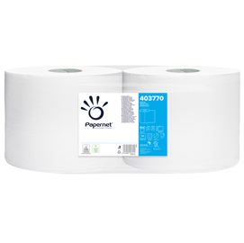 BOBINA ASCIUGATUTTO SPECIAL 800 - 2 VELI - GOFFRATURA A ONDA - 20 GR - DIAMETRO 27,5 CM - 25,7 CM X 241 MT - BIANCO - PAPERNET 47282