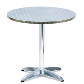 TAVOLO BAR - TONDO - DIAMETRO 70 CM - ALTEZZA 70 CM - ALLUMINIO-ACCIAIO - SERENA GROUP 74219