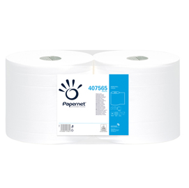 BOBINA ASCIUGATUTTO SPECIAL - 2 VELI - MICROGOFFRATA - 18 GR - DIAMETRO 25 CM - 23,4 CM X 180 MT - BIANCO - PAPERNET 70865