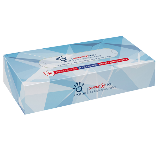 VELINE FACCIALI DEFEND TECH - IN PURA CELLULOSA - 2 VELI - PAPERNET - CONF. 100 PEZZI 92220