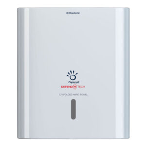 DISPENSER ANTIBATTERICO DEFEND TECH - PER ASCIUGAMANI PIEGATI A C/V - PAPERNET 91809