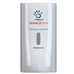DISPENSER ANTIBATTERICO SAPONE LIQUIDO E GEL DEFEND TECH - PAPERNET 92219