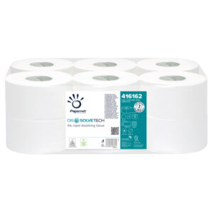 CARTA IGIENICA MINI JUMBO - 8,9 CM X 300 MT - DIAMETRO 20 CM - GOFFRATURA MICRO - 26 GR - PAPERNET 89381