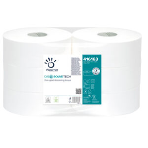 CARTA IGIENICA MINI JUMBO - 8,9 CM X 500 MT - DIAMETRO 25 CM - GOFFRATURA MICRO - 26 GR - PAPERNET 89382