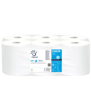 BOBINA ASCIUGAMANI AUTOCUT DRYTECH - 1 VELO - GOFFRATURA MICRO - 28 GR - 19,8 CM  X 300 MT - DIAMETRO 19,2 CM - PAPERNET 89379