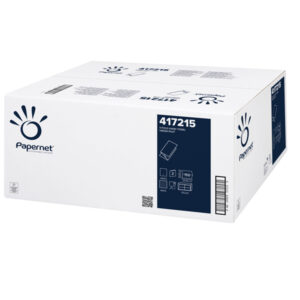 ASCIUGAMANI PIEGATI A V - 2 VELI - 18 GR - GOFFRATURA A ONDA - 24X21 CM - BIANCO - PAPERNET - CONF. 150 PEZZI 89377