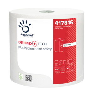 BOBINA INDUSTRIALE DEFEND TECH - 660 STRAPPI - CON FORMULA ANTIBATTERICA - PAPERNET 90573