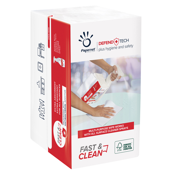 PANNI A 2 VELI DEFEND TECH - 21,6 X 33,25 CM - PAPERNET - PACCO 210 PZ 93035