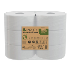 PACCO 557 STRAPPI CARTA IGIENICA MINIJUMBO GOFFRATURA MINI SIMPLIFY PAPERNET 100616