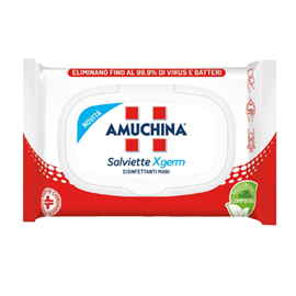 SALVIETTA DISINFETTANTE MANI XGERM - AMUCHINA - BUSTA 20 PEZZI 102113