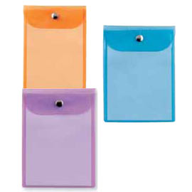 BUSTA CON BOTTONE PRESS 2 COLOR - PVC - 9,5X12 CM - COLORI ASSORTITI - SEI ROTA 45780