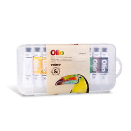 COLORI A OLIO E ACRILICI - TUBO DA 18ML - COLORI ASSORTITI - PRIMO - ASTUCCIO 10 COLORI 71771