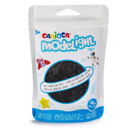 PASTA MODEL LIGHT - 50 GR - NERO - CARIOCA 93966