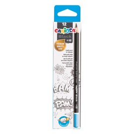 MATITA DI GRAFITE BLACK LEAD PENCIL - GRADAZIONE H - CARIOCA - CONF. 12 PEZZI 98842