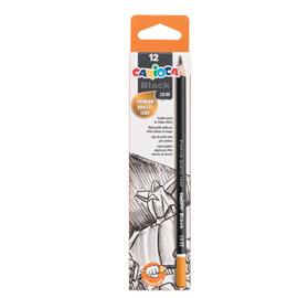 MATITA DI GRAFITE BLACK LEAD PENCIL - GRADAZIONE 2B - CARIOCA - CONF. 12 PEZZI 98840