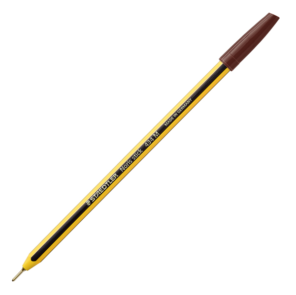 PENNA A SFERA NORIS STICK - PUNTA 1,0MM - MARRONE - STAEDTLER - CONF. 10 PEZZI 89175