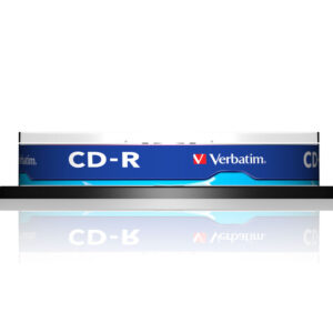 VERBATIM - SCATOLA 10 CD-R DATA LIFE SERIGRAFATO - SPINDLE 1X-52X - 43437 - 700MB VERBCDR70052SP