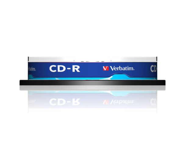 VERBATIM - SCATOLA 10 CD-R DATA LIFE SERIGRAFATO - SPINDLE 1X-52X - 43437 - 700MB VERBCDR70052SP