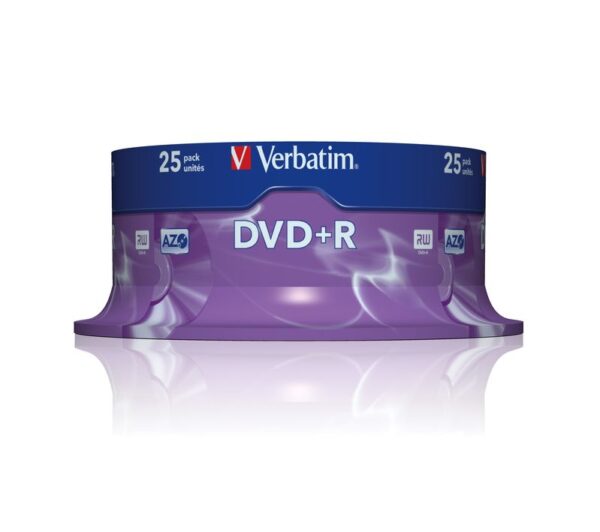 VERBATIM - SCATOLA 25 DVD+R - SERIGRAFATO - 43500 - 4,7GB VERBDVDR4716S