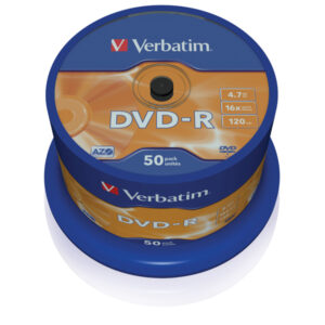 VERBATIM - SCATOLA 50 DVD-R - ARGENTO LUCIDO - 43548 - 4,7GB VERBDVD-R47SIL