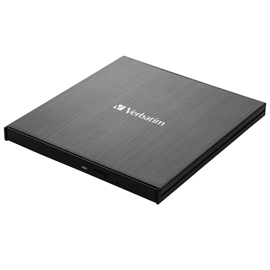 MASTERIZZATORE CD/DVD SLIMLINE ESTERNO CON CONNESSIONE USB-C-VERBATIM VERB43886