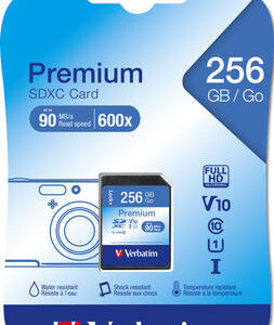 VERTBATIM - SCHEDA SDHC PREMIUM SDXC CLASS 10/UHS-1 - 44026 - 256GB VERB44026