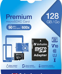 VERBATIM - MICRO SDHC CLASSE 10 FINO A 45MB/SEC - 44085 - 128GB VERB44085