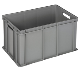 CASSA INDUSTRIALE EUROPA - 60 X 40 X 32 CM - 64 L - PP - GRIGIO - MOBIL PLASTIC 102653