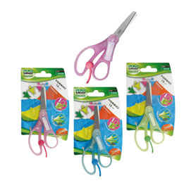 FORBICI SNIPPY - IMPUGNATURA PERSONALIZZABILE - PUNTA TONDA - 13 CM - LAMA IN ACCIAIO - COLORI ASSORTITI - LEBEZ 65658