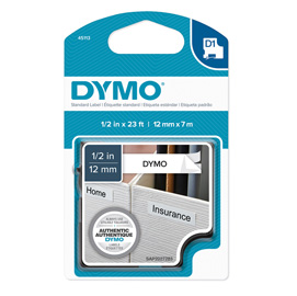 NASTRO DYMO 1000-4500 12MM Nr-Bn 27861