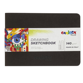 ALBUM SKETCHBOOK RILEGATO - A5 - 140 GR - 20 FOGLI - CARIOCA PLUS 100237