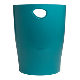 CESTINO GETTACARTE ECOBIN SKANDI - ALTEZZA 33,5 CM - DIAMETRO 26 CM - 15 L - BLU PACIFICO - EXACOMPTA 101455