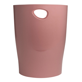 CESTINO GETTACARTE ECOBIN SKANDI - ALTEZZA 33,5 CM - DIAMETRO 26 CM - 15 L - ROSA ANTICO - EXACOMPTA 101454
