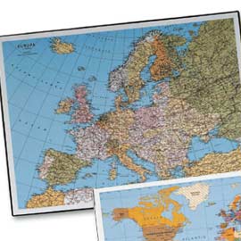 SOTTOMANO GEOGRAPHIC EUROPA - 40X53 CM - LAUFER 58008