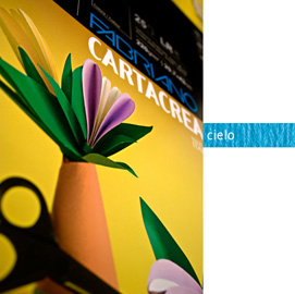CARTONCINO CARTACREA - 35X50CM - 220GR - CIELO 120 - FABRIANO - BLISTER 10 FOGLI 37240