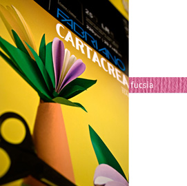 CARTONCINO CARTACREA - 35X50CM - 220GR - FUCSIA - FABRIANO - BLISTER 10 FOGLI 59688