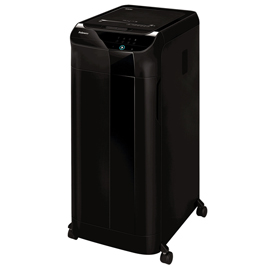 DISTRUGGIDOCUMENTI A MICROFRAMMENTI AUTOMAX - 600 FOGLI - CICLO DI LAVORO CONTINUO - 83LT - FELLOWES 89390