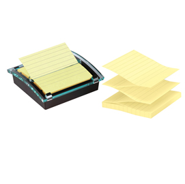 DISPENSER POST IT  SUPER STICKY - GIALLO CANARY - A RIGHE - 101 X 101MM - 90 FOGLI - POST IT 77359
