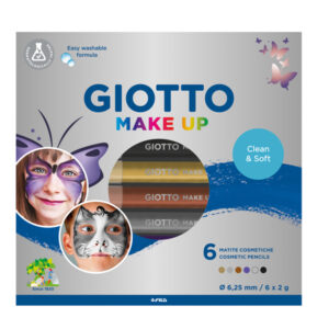MATITE COSMETICHE MAKE UP COLORI METAL - MINA D6,25MM - GIOTTO - CONF. 6 PEZZI 88324