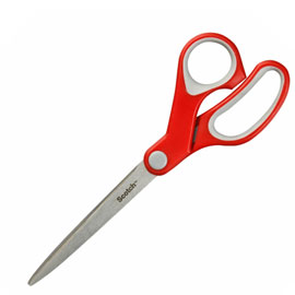 FORBICI COMFORT - 18 CM - IMPUGNATURA ASIMMETRICA - LAMA IN ACCIAIO - ROSSO - SCOTCH 57829