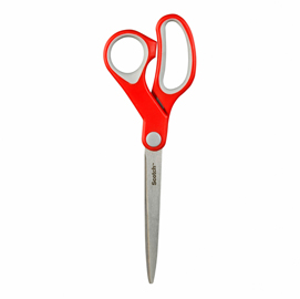 FORBICI COMFORT - 20 CM - IMPUGNATURA ASIMMETRICA - LAMA IN ACCIAIO - ROSSO - SCOTCH 57830