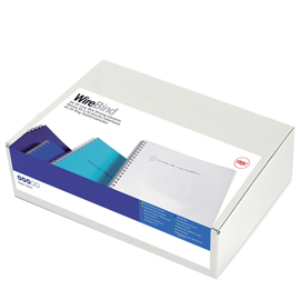 DORSI WIREBIND PER RILEGATURA - PASSO 3:1 - METALLO - 34 ANELLI - 5 MM - BIANCO - GBC - SCATOLA 100 PEZZI 85843