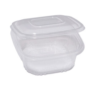 CONTENITORI IN PP - CON COPERCHIO INCERNIERATO - 15,5 X 15,5 X 5,7 CM - CUKI PROFESSIONAL - PACK 50 PEZZI 90566