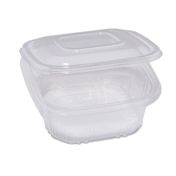 CONTENITORI IN PP - CON COPERCHIO INCERNIERATO - 15,5 X 15,5 X 5,7 CM - CUKI PROFESSIONAL - PACK 50 PEZZI 90566